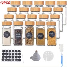 Glass spice jars for sale  MANCHESTER
