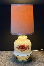 Abajur de mesa decorativo design floral com abajur abajur colecionável comprar usado  Enviando para Brazil