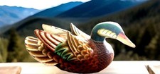 Holzschnitzerei figuren ente gebraucht kaufen  Westerland