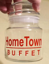 Vasilha de vidro vintage para publicidade buffet cidade natal com tampa comprar usado  Enviando para Brazil