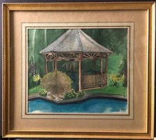 Gazebo aquarela original assinado e datado comprar usado  Enviando para Brazil