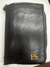 1979 Bíblia King James com capa de couro com zíper ótimo estado monogramado ES comprar usado  Enviando para Brazil