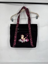 Bolsa tote Betty Boop Y2K gráfica rosa estampa de zebra preta cena retrô punk comprar usado  Enviando para Brazil