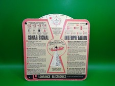 Calculadora de interpretação e pesca rotativa sinal sonar Lowrance vintage 1972 comprar usado  Enviando para Brazil