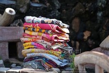 Colcha manta colcha decorativa Kantha de algodón vintage india de 5 piezas hecha a mano segunda mano  Embacar hacia Mexico