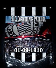 SPORT CLUB CORINTHIANS PAULISTA - BRASIL - Pennant - (5) Bandeira - Tecido - 40 cm, usado comprar usado  Enviando para Brazil