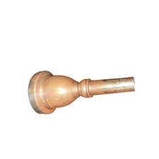 Bocal de tuba vintage Vincent Bach 18 banhado a prata 4" de comprimento 1 3/4" de diâmetro comprar usado  Enviando para Brazil
