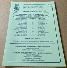 1988 bradford city for sale  BOLTON