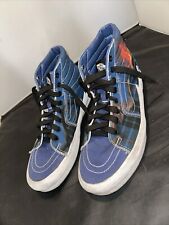 Tênis masculino Vans Sk 8 Hi Bolt azul lona xadrez lixadeira tamanho 11 EUA comprar usado  Enviando para Brazil