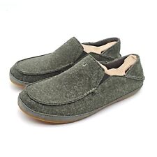 Zapatillas Olukai Moloa Hulu para Hombres 10 Verdes Interior/Exterior Mezcla de Lana Trench segunda mano  Embacar hacia Argentina