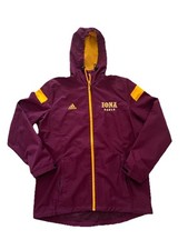 Jaqueta corta-vento Adidas Climaproof Iona University Gaels com capuz marrom tamanho G comprar usado  Enviando para Brazil