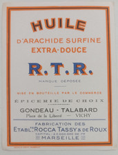 Etiquette huile arachide d'occasion  Moulins