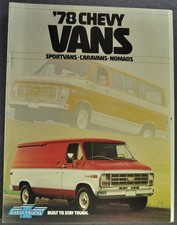 1978 Chevrolet Van Brochura Sportvan Caravan Nomad Truck Excelente Original 78 comprar usado  Enviando para Brazil