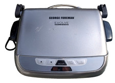 Usado, George Foreman Evolve Grill System prata GRP4842P – Temporizador Sear, limpo, testado  comprar usado  Enviando para Brazil
