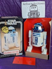 🔵⚪ Vintage Star Wars TALKING R2D2 12 polegadas funcionando com caixa Palitoy Reino Unido 1977 ⚪🔵 comprar usado  Enviando para Brazil