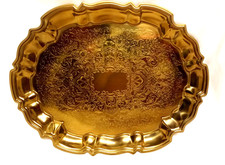 Vintage oval brass for sale  Homer Glen