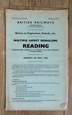 Reading Pangbourne Goring Cholsey Moreton Cut Multiple Aspect Signaling 1965 BRW na sprzedaż  Wysyłka do Poland