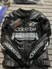 JAQUETA DE COURO DE MOTOCICLISTA ALPINESTARS COURO BOVINO REAL comprar usado  Enviando para Brazil