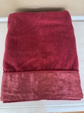 Toalha de banho marrom vintage com borda de cetim 25”X48” comprar usado  Enviando para Brazil