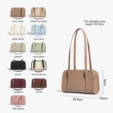 Usado, Bolsa de ombro feminina Mossdoom Pu couro estilo coreano mínimo bolsa de mão 1 peça comprar usado  Enviando para Brazil