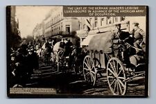VER OTROS 1910S PRIMERA GUERRA MUNDIAL RPPC CUERPO DE SEÑALES DE EE. UU. ALEMANES SALIENDO DE LUXEMBURGO Postal P6 segunda mano  Embacar hacia Mexico