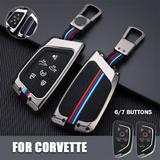 Capa chaveiro de carro liga de zinco para 2020-2024 CORVETTE C8 Z51 1LT 2LT 3LT Z06 comprar usado  Enviando para Brazil