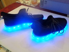 Usado, TÊNIS MASCULINO PRETO LED WALK LIGHT-UP RECARREGÁVEL - MUDANÇA DE COR - TAMANHO 12 comprar usado  Enviando para Brazil