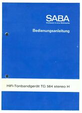 Saba bedienungsanleitung user gebraucht kaufen  Salzgitter