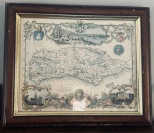 Framed vintage map for sale  LONDON