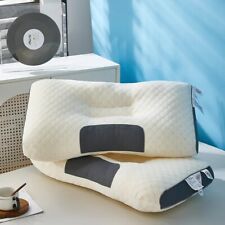 Travesseiro ortopédico 3D para ajudar a dormir e proteger o pescoço elástico alto macio comprar usado  Enviando para Brazil