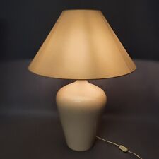 Abajur de mesa de cerâmica rachado branco Gianni Gabutti vintage anos 60, usado comprar usado  Enviando para Brazil