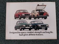 Saab range brochure for sale  WATERLOOVILLE