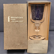 Whitefriars crystal goblet for sale  PULBOROUGH