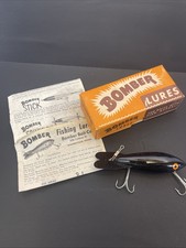 Usado, Isca de pesca bombardeiro vintage 602 olhos laranja preto com caixa RARA! comprar usado  Enviando para Brazil