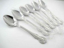 6 colheres de sopa ovais BRADBERRY RSVP talheres de aço inoxidável brilhante porcelana comprar usado  Enviando para Brazil