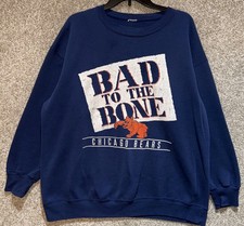 Moletom Vintage NFL Masculino Chicago Bears Bad to the Bone Gola Redonda Tamanho XL comprar usado  Enviando para Brazil