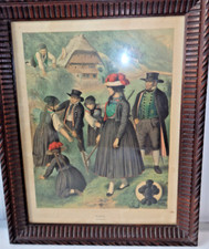 Lithographie badener trachten gebraucht kaufen  Insheim, Rohrbach