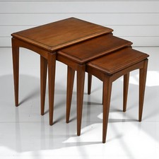 Ninho de mesas retrô de teca com tampos de vidro meados do século moderno entrega gratuita no Reino Unido. comprar usado  Enviando para Brazil