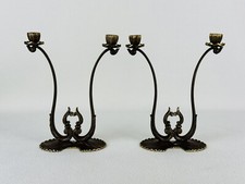 Coppia candelabri bronzo usato  Sormano