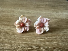Orecchini conchiglia rosa usato  Torre del Greco