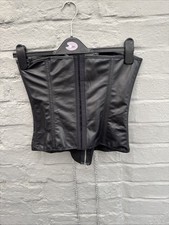 Black faux leather for sale  WOODHALL SPA