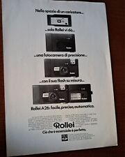 Pubblicità fotocamera rollei usato  Pontecagnano Faiano