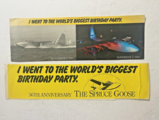 1983 Spruce Goose cartão postal panorâmico e adesivo para festa de aniversário de 36 anos do mundo comprar usado  Enviando para Brazil