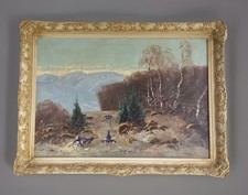 öl gemälde balzende gebraucht kaufen  Herbertingen