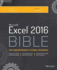 Excel 2016 Bible by Walkenbach, John Book The Cheap Fast Free Post na sprzedaż  Wysyłka do Poland