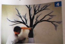 Adesivos de parede árvore genealógica moldura preta decoração foto decalques arte vinil removível 76"", usado comprar usado  Enviando para Brazil
