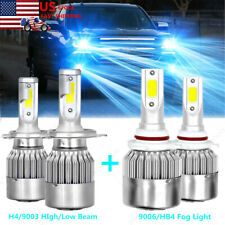 Farol de LED 9003 H4 + 9006 lâmpada de neblina para Toyota Tundra 2000-06 RAV4 2001-05 8K comprar usado  Enviando para Brazil