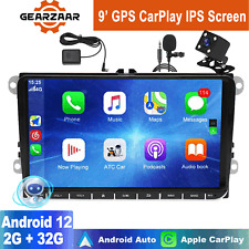 Usado, 9" Para VW Volkswagen Jetta Android 12 Carro Rádio Estéreo GPS Navegação WIFI BT Carplay comprar usado  Enviando para Brazil