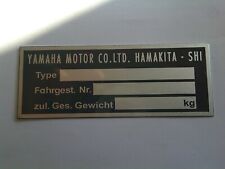 Typenschild plate schild gebraucht kaufen  Deutschland