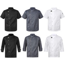 Jaqueta casaco chef unissex masculina feminina cozinha cozinha trabalho chef camisa uniforme, usado comprar usado  Enviando para Brazil